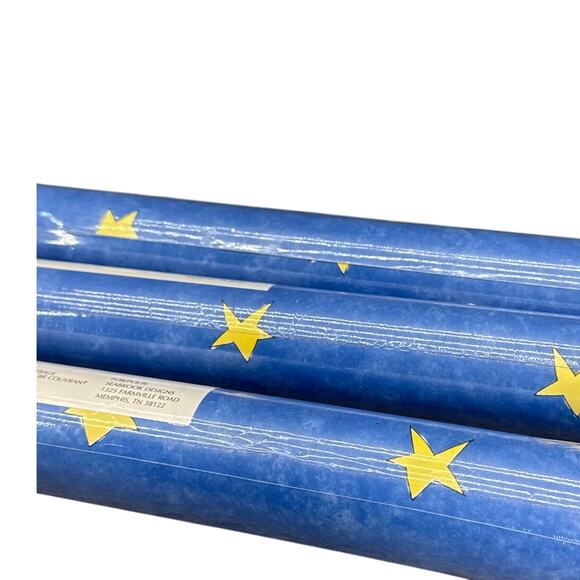 Seabrook Designs Yellow Star Blue Sky Wallpaper Double Rolls (3) / 169 sq ft. - Picture 5 of 6